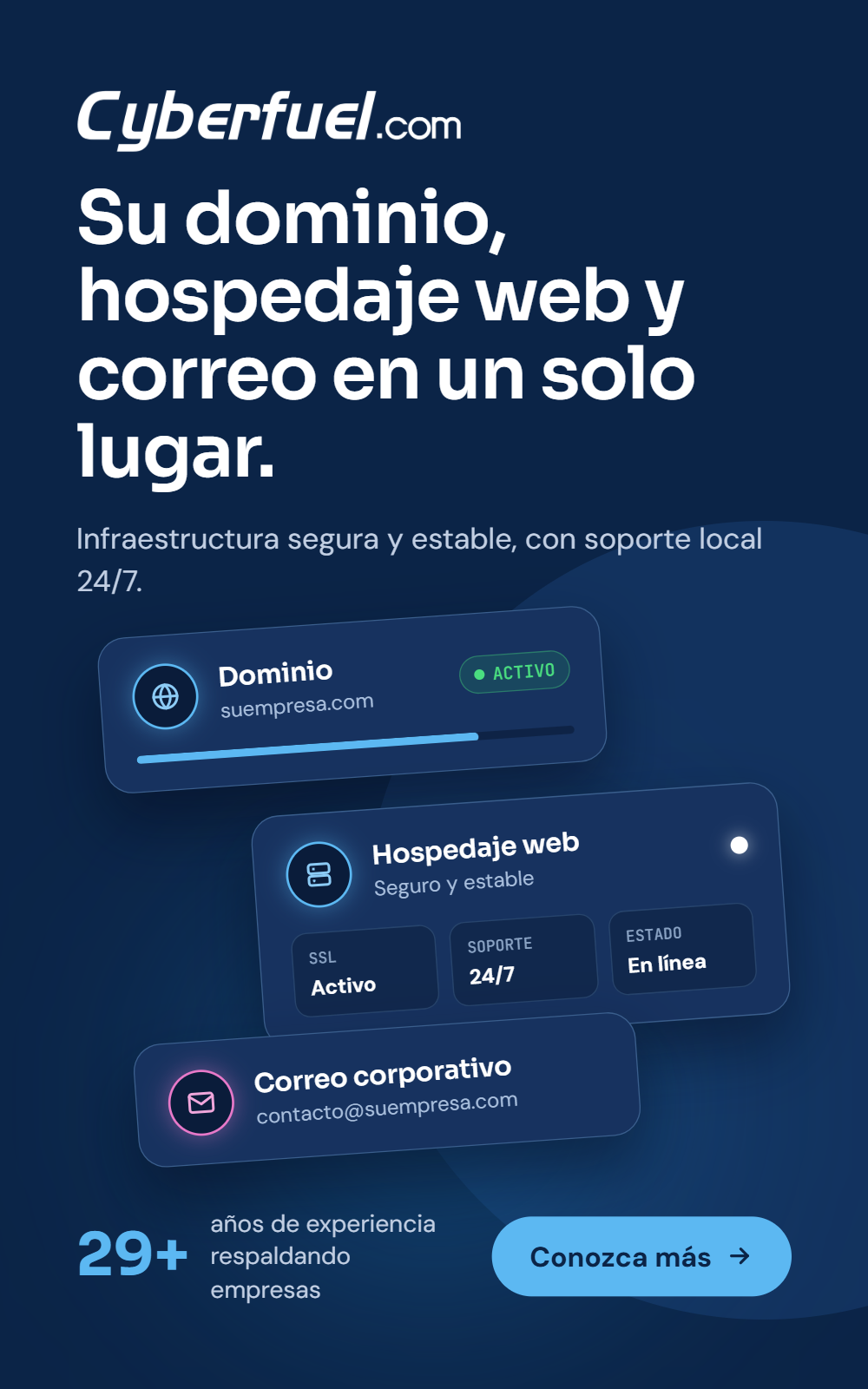 Dominios - Hospedaje Web - Correo